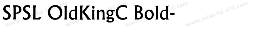 SPSL OldKingC Bold字体转换